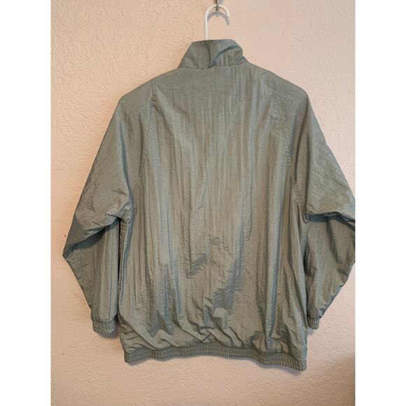 Tudor Court Windbreaker Women's M Silver Lined Cottage Grandma Vibe - Picture 3 of 6